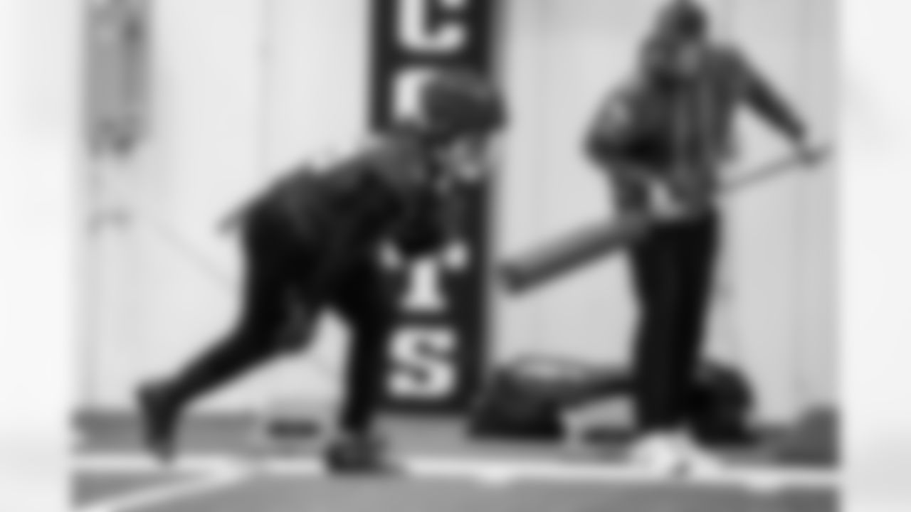 RB Jonathan Taylor #28 and Alex Tanney Passing Game Coordinator