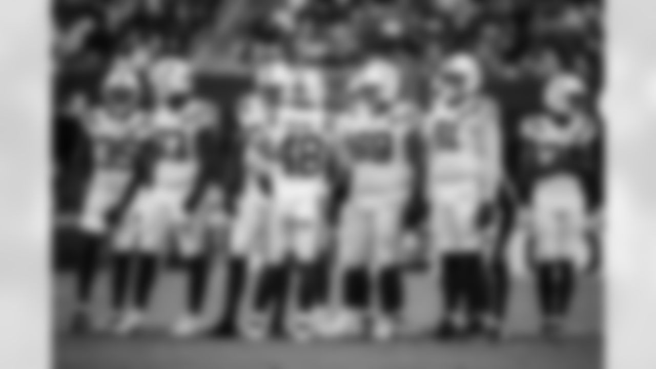 CB Johnathan Edwards #35, DT Tim Smith #93, LB Joe Bachie #48, DT Josh Tupou #69, DE JT Tuimoloau #91 and CB Johnathan Edwards #35
