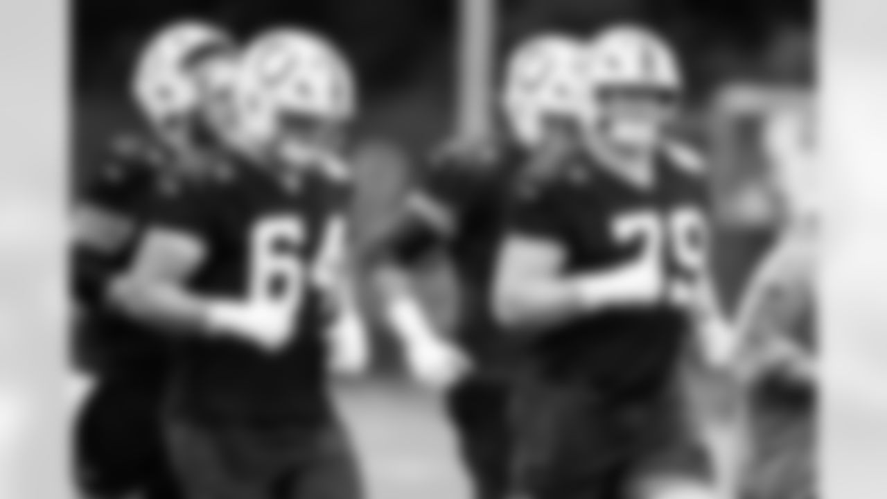 G Dalton Tucker #68, G Matt Goncalves #71 and T Bernhard Raimann #79