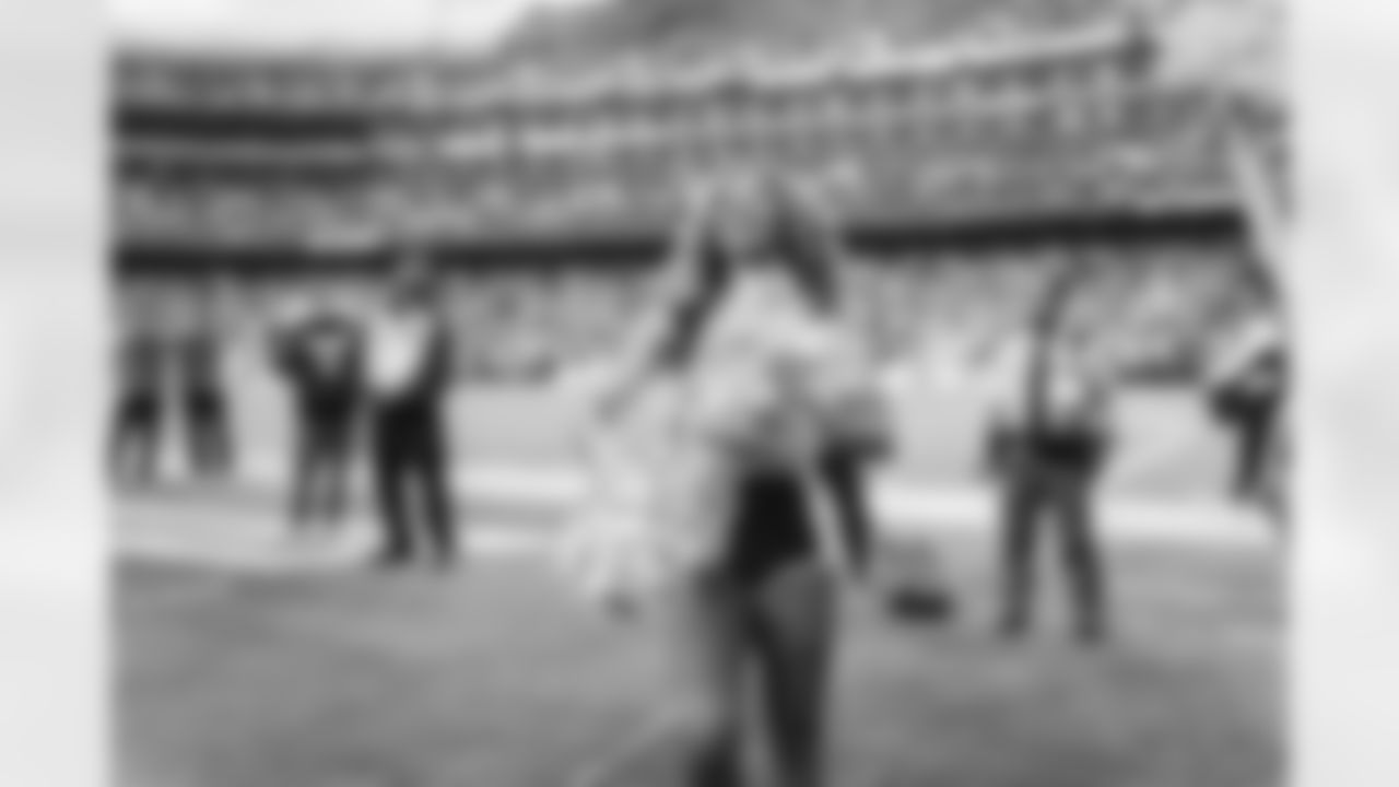 LANDOVER, MD – NOV 09: Command Force dancing at Northwest Stadium on AUGUST 18, 2025 in Landover, MD (Photo by Taylor Sims for Washington Commanders\