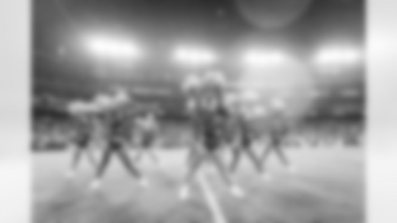 LANDOVER, MD – NOV 09: Command Force dancing at Northwest Stadium on AUGUST 18, 2025 in Landover, MD (Photo by Taylor Sims for Washington Commanders\