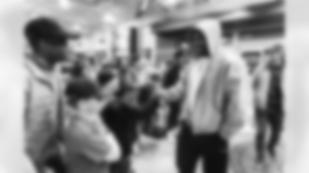 STERLING, VA – DEC 15: Images of Deebo Samuels shopping with 9 local Boys & Girls Club members at Dick's Sporting Goods at Dulles Town Center in Sterling, VA on DECEMBER 09, 2025 (Photo by Taylor Sims for Washington Commanders)