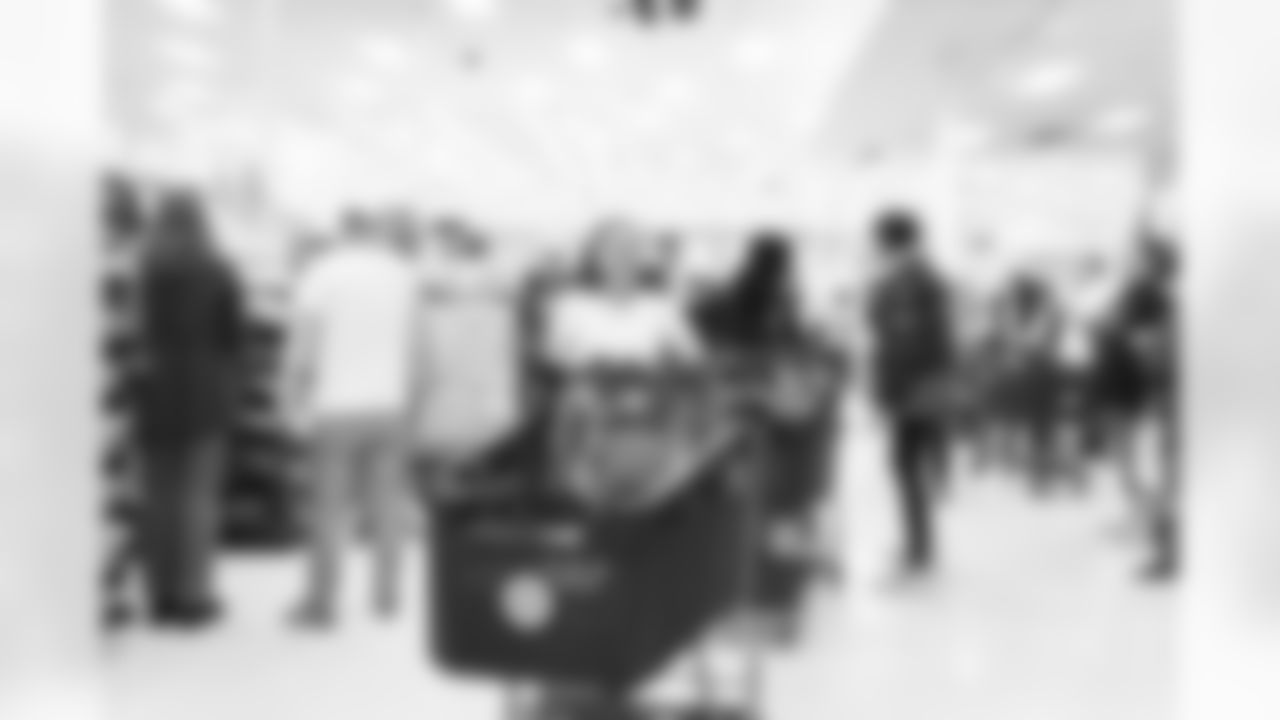 RESTON, VA – DEC 09: Images of Deebo Samuels and Jeremy Reaves shopping with 25 local elementary schools at Target in Reston, VA on DECEMBER 09, 2025 (Photo by Taylor Sims for Washington Commanders)