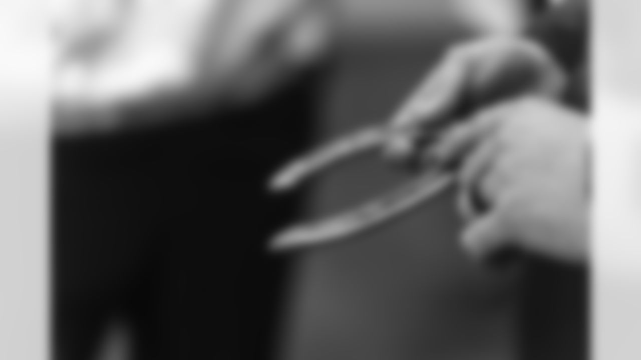 Images of Commander players and Command Force visiting Arlington National Cemetery with the USAA event staff at Fort Myers on October 21, 2025 in Landover, MD (Photo by Taylor Sims for Washington Commanders)