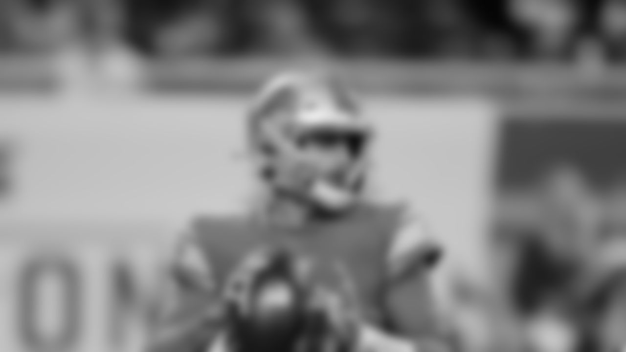 Detroit Lions quarterback David Blough plays during the second half of a preseason NFL football game, Friday, Aug. 27, 2021, in Detroit. (AP Photo/Al Goldis)