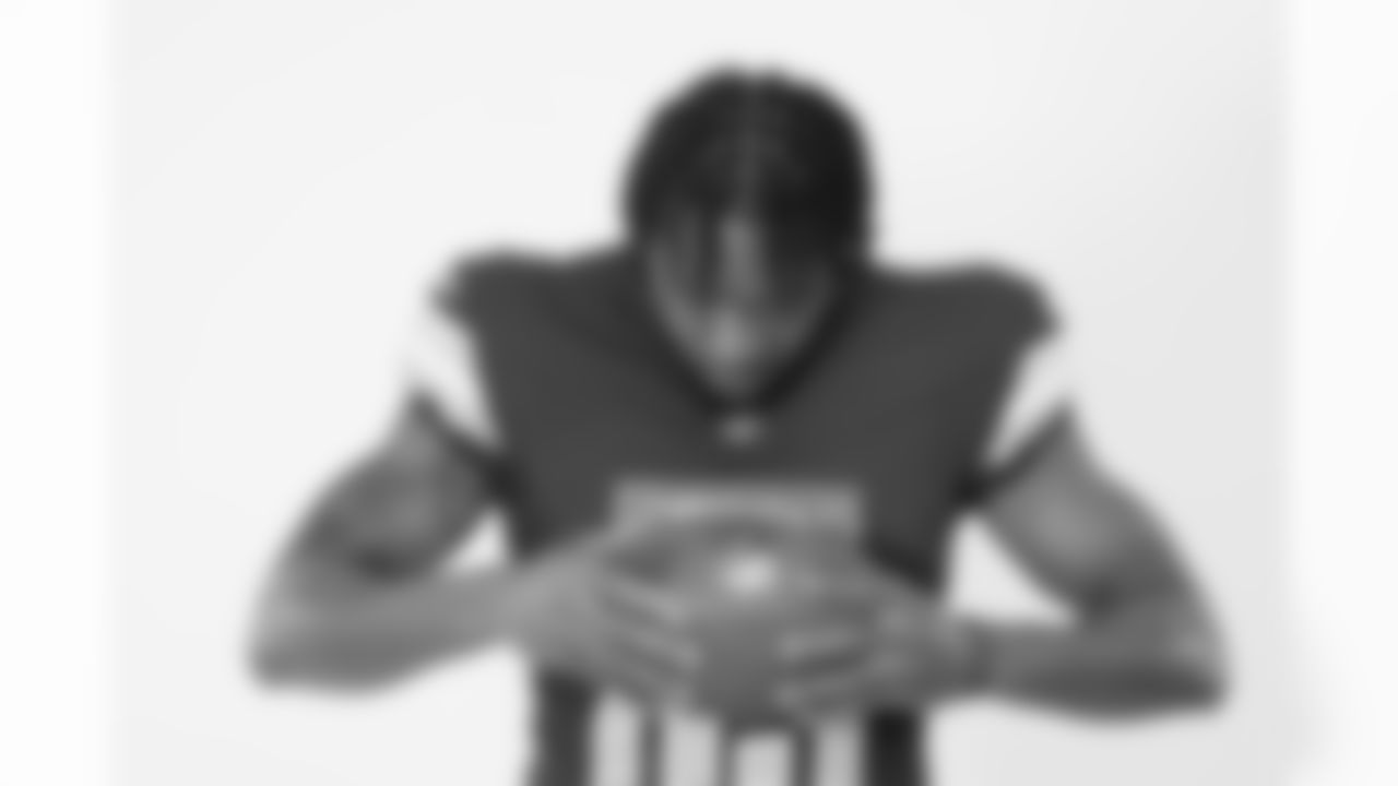 Washington Commanders wide receiver Jaylin Lane (83) poses for a portrait during the NFLPA Rookie Premiere on Saturday, May 17, 2025 in Thousand Oaks, Calif. (Ben Liebenberg/NFL)
