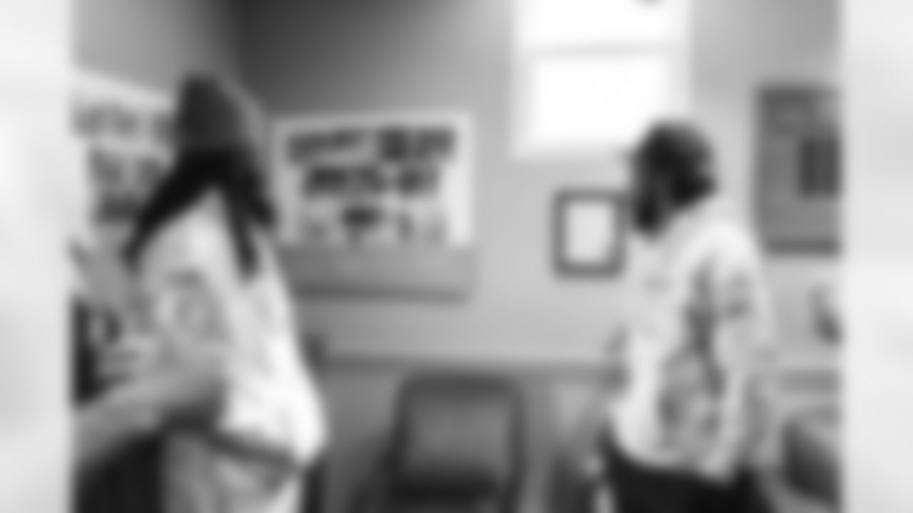 Images of Commander players and Command Force visiting Arlington National Cemetery with the USAA event staff at Fort Myers on October 21, 2025 in Landover, MD (Photo by Taylor Sims for Washington Commanders)