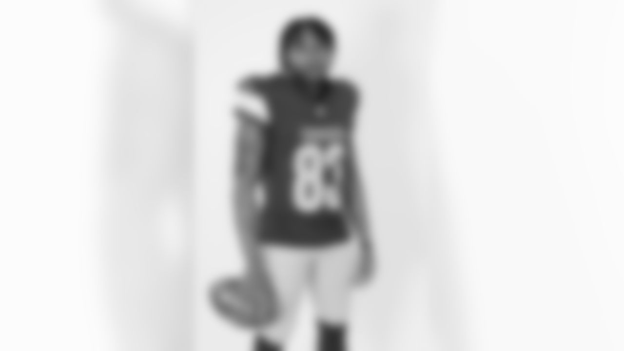 Washington Commanders wide receiver Jaylin Lane (83) poses for a portrait during the NFLPA Rookie Premiere on Saturday, May 17, 2025 in Thousand Oaks, Calif. (Ben Liebenberg/NFL)