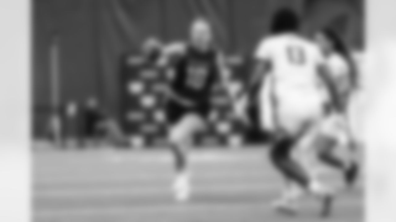 ASHBURN, VA– FEB 14: Images of Marymount University vs University of Virginia College Flag Football on February 14th, 2026 at Commanders Park.  (Photo by Taylor Sims for Washington Commanders)