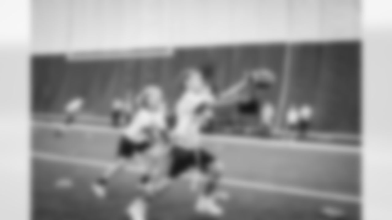 ASHBURN, VA – NOV 20: Images of attendees at the Flagstaff Commanders Single Day Camp at Commanders Park on NOVEMBER 20, 2025  (Photo by Taylor Sims for Washington Commanders)