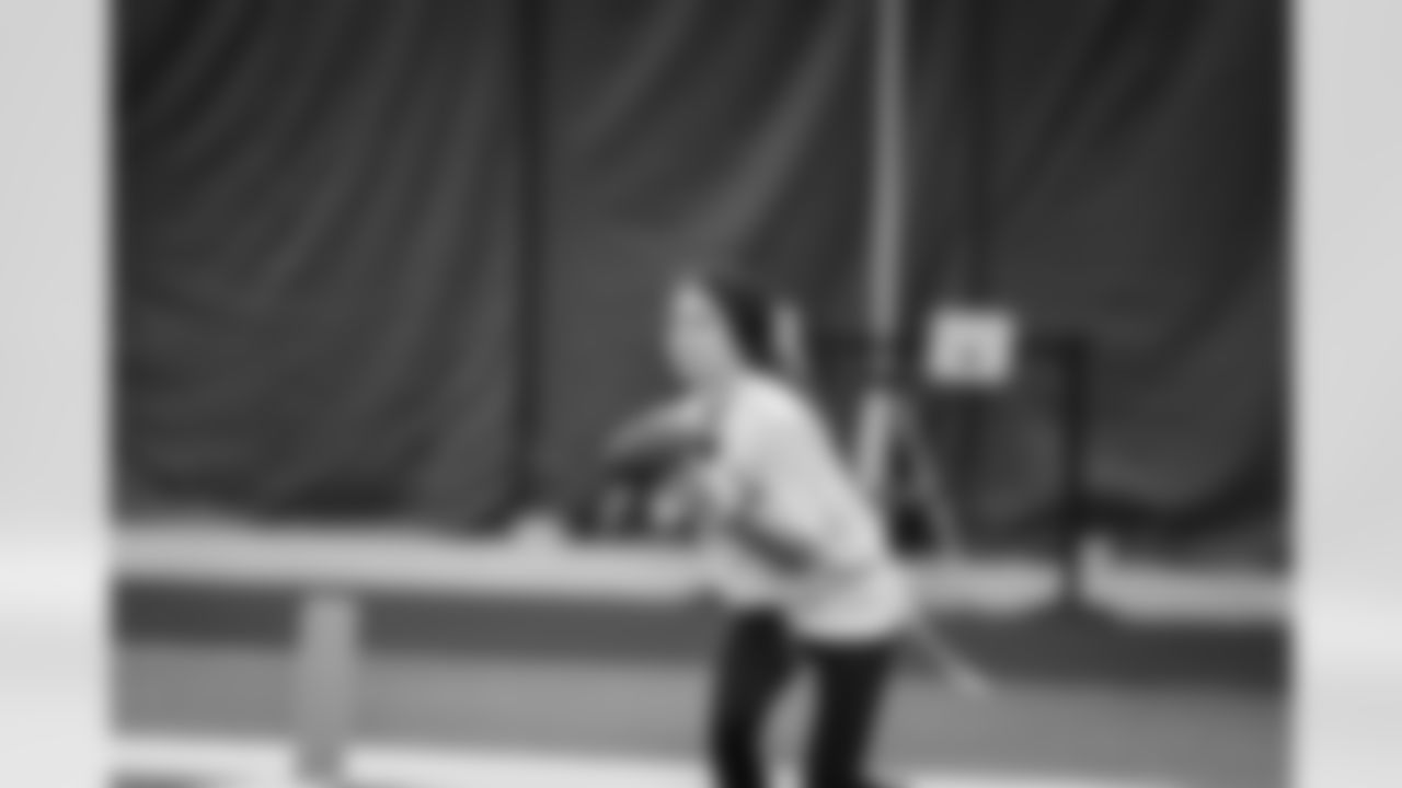 ASHBURN, VA – NOV 20: Images of attendees at the Flagstaff Commanders Single Day Camp at Commanders Park on NOVEMBER 20, 2025  (Photo by Taylor Sims for Washington Commanders)