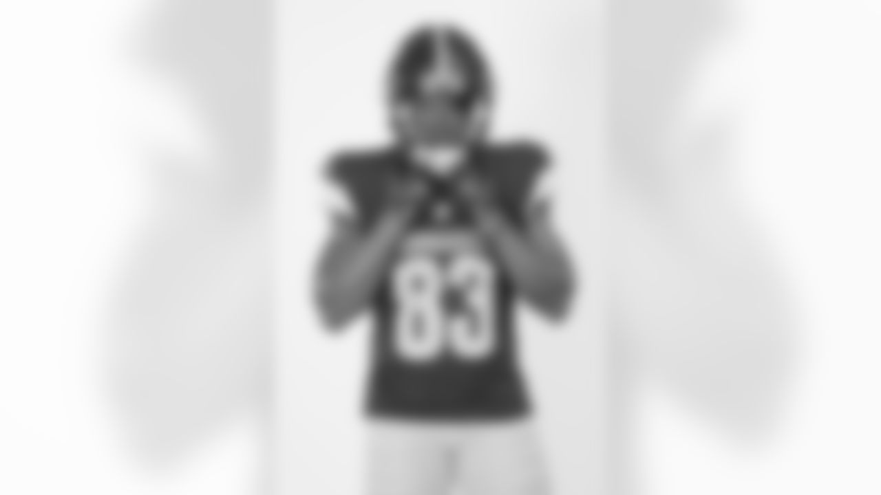 Washington Commanders wide receiver Jaylin Lane (83) poses for a portrait during the NFLPA Rookie Premiere on Saturday, May 17, 2025 in Thousand Oaks, Calif. (Ben Liebenberg/NFL)