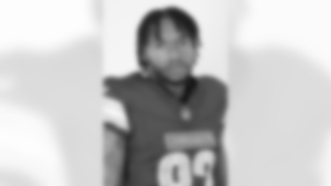 Washington Commanders wide receiver Jaylin Lane (83) poses for a portrait during the NFLPA Rookie Premiere on Saturday, May 17, 2025 in Thousand Oaks, Calif. (Ben Liebenberg/NFL)