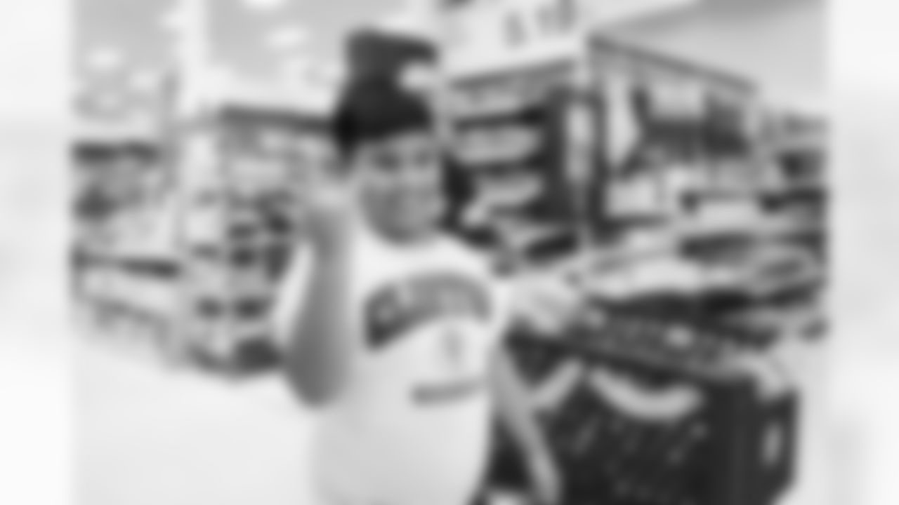 RESTON, VA – DEC 09: Images of Deebo Samuels and Jeremy Reaves shopping with 25 local elementary schools at Target in Reston, VA on DECEMBER 09, 2025 (Photo by Taylor Sims for Washington Commanders)