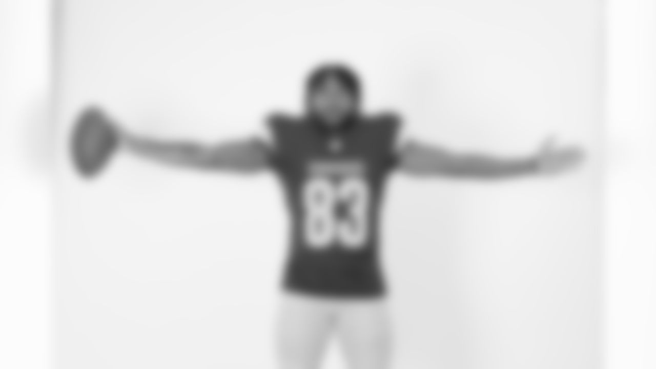 Washington Commanders wide receiver Jaylin Lane (83) poses for a portrait during the NFLPA Rookie Premiere on Saturday, May 17, 2025 in Thousand Oaks, Calif. (Ben Liebenberg/NFL)