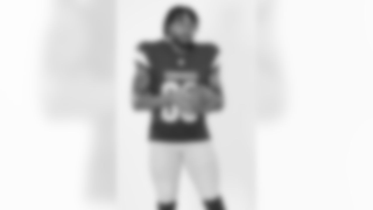 Washington Commanders wide receiver Jaylin Lane (83) poses for a portrait during the NFLPA Rookie Premiere on Saturday, May 17, 2025 in Thousand Oaks, Calif. (Ben Liebenberg/NFL)