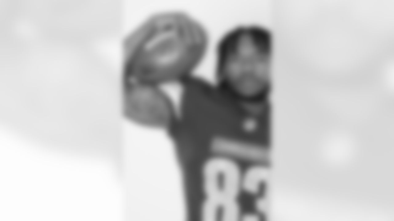 Washington Commanders wide receiver Jaylin Lane (83) poses for a portrait during the NFLPA Rookie Premiere on Saturday, May 17, 2025 in Thousand Oaks, Calif. (Ben Liebenberg/NFL)