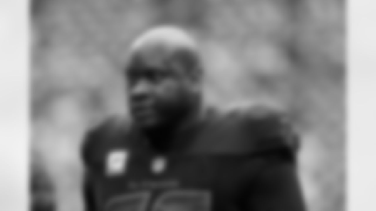 Houston Texans offensive lineman Laremy Tunsil (78) during pregame warmups before an NFL football game against the Buffalo Bills on Sunday, Oct. 6, 2024, in Houston. (AP Photo/Matt Patterson)