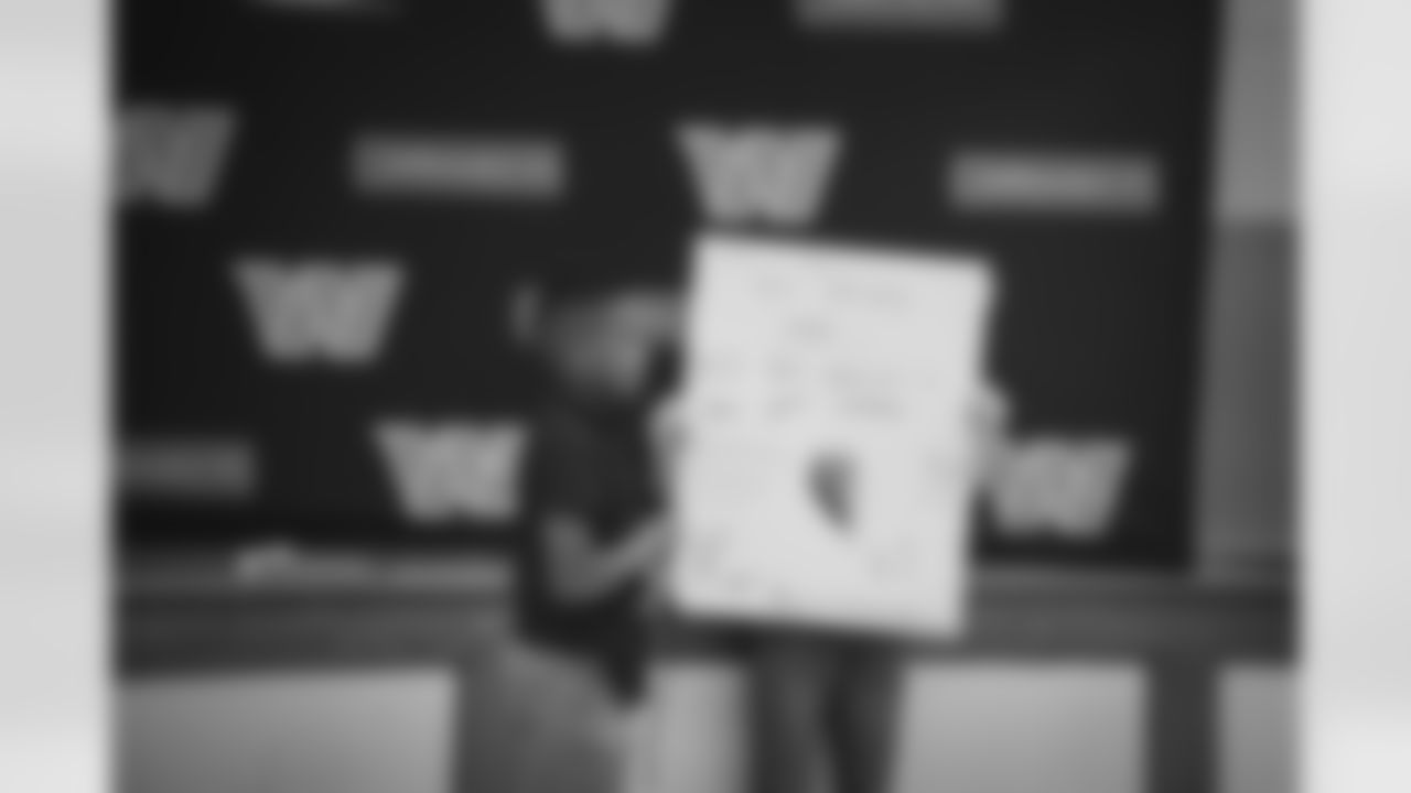 WASHINGTON, DC – DEC 09: Images of Johnson Johnson at his school visit at Malcolm X Elementary in Washington, DC on DECEMBER 09, 2025 (Photo by Taylor Sims for Washington Commanders)