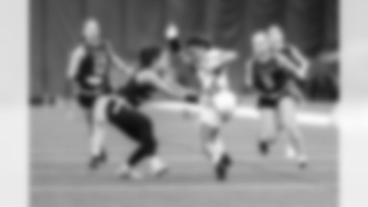 ASHBURN, VA– FEB 14: Images of Marymount University vs University of Virginia College Flag Football on February 14th, 2026 at Commanders Park.  (Photo by Taylor Sims for Washington Commanders)