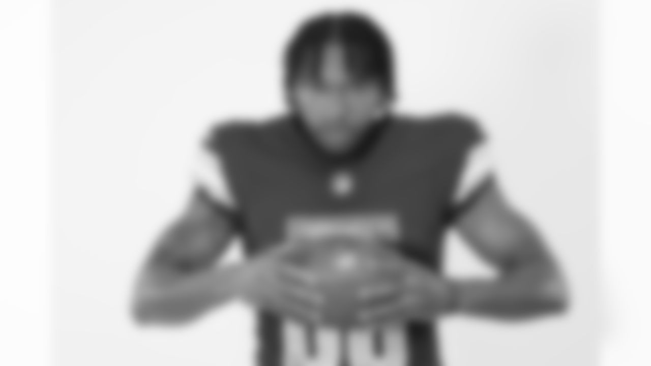Washington Commanders wide receiver Jaylin Lane (83) poses for a portrait during the NFLPA Rookie Premiere on Saturday, May 17, 2025 in Thousand Oaks, Calif. (Ben Liebenberg/NFL)