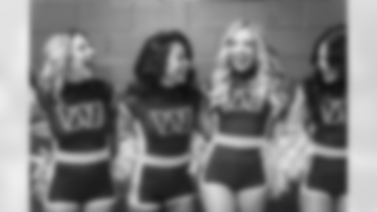 LANDOVER, MD – NOV 09: Command Force dancing at Northwest Stadium on AUGUST 18, 2025 in Landover, MD (Photo by Taylor Sims for Washington Commanders\