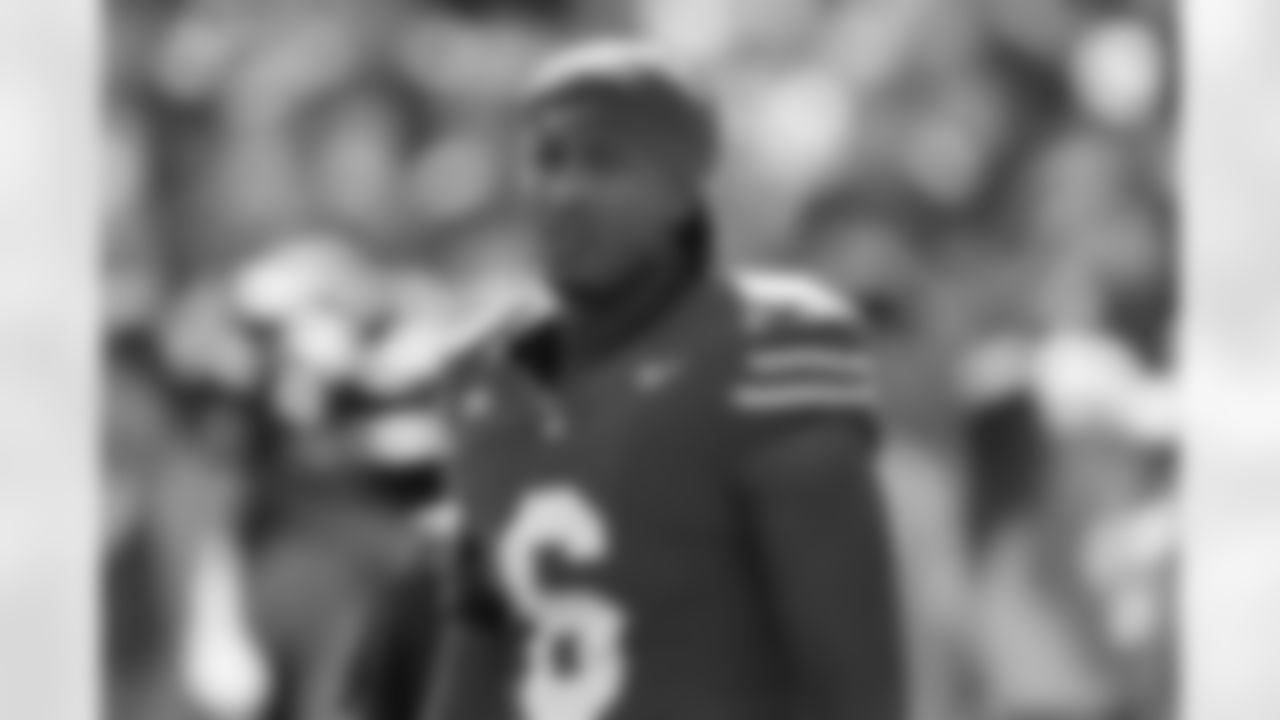 Ohio State's Sonny Styles (6) is seen pre-game against Marshall before an NCAA football game on Saturday, Sept. 21, 2024, in Columbus, Ohio. (AP Photo/Gregory Payan)