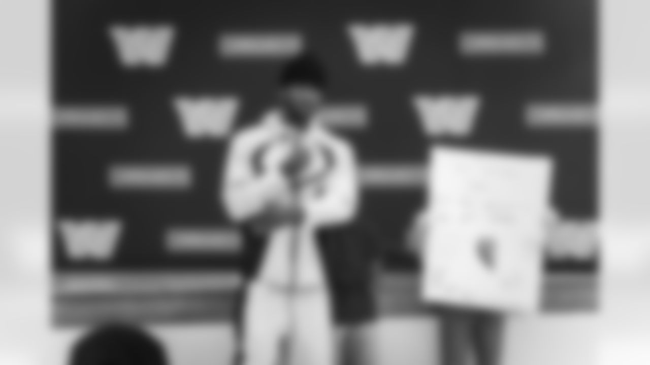 WASHINGTON, DC – DEC 09: Images of Johnson Johnson at his school visit at Malcolm X Elementary in Washington, DC on DECEMBER 09, 2025 (Photo by Taylor Sims for Washington Commanders)