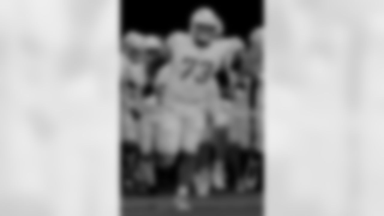 Los Angeles Chargers offensive tackle Foster Sarell (73) runs during an NFL football game against the San Francisco 49ers, Friday, Aug. 25, 2023, in Santa Clara, Calif. (AP Photo/Scot Tucker)