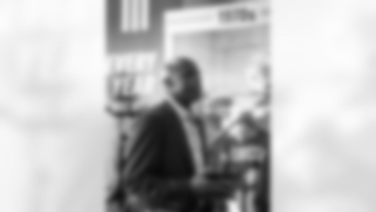 Washington Legend Darrell Green in his suite before the Carolina Panthers vs Washington Commanders game at Northwest Stadium in Landover, MD on October 20th 2024. (Alyssa Howell/Washington Commanders)