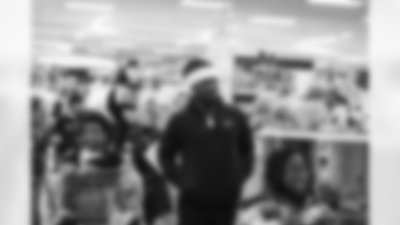 RESTON, VA – DEC 09: Images of Deebo Samuels and Jeremy Reaves shopping with 25 local elementary schools at Target in Reston, VA on DECEMBER 09, 2025 (Photo by Taylor Sims for Washington Commanders)