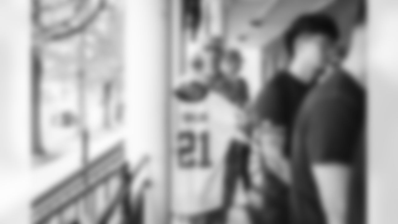 Images of Commander players and Command Force visiting Arlington National Cemetery with the USAA event staff at Fort Myers on October 21, 2025 in Landover, MD (Photo by Taylor Sims for Washington Commanders)