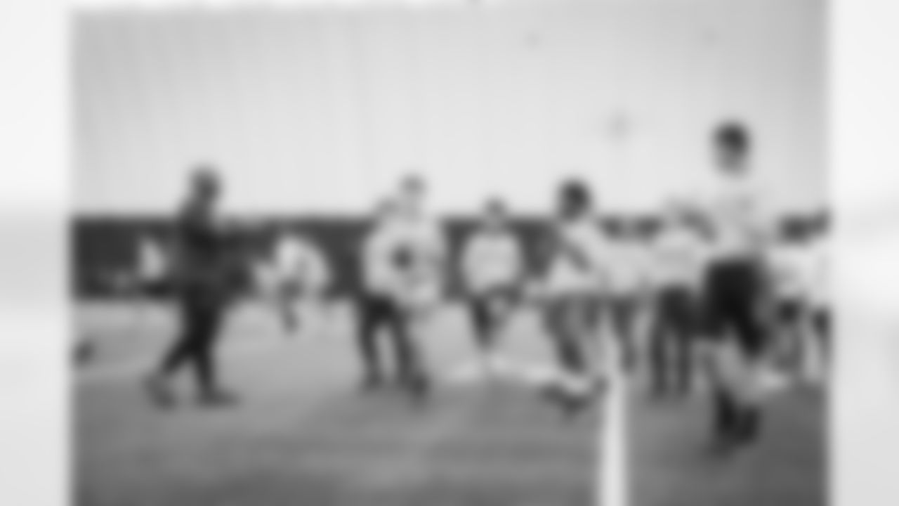 ASHBURN, VA – NOV 20: Images of attendees at the Flagstaff Commanders Single Day Camp at Commanders Park on NOVEMBER 20, 2025  (Photo by Taylor Sims for Washington Commanders)