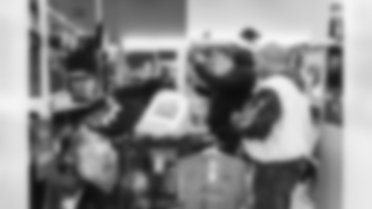 RESTON, VA – DEC 09: Images of Deebo Samuels and Jeremy Reaves shopping with 25 local elementary schools at Target in Reston, VA on DECEMBER 09, 2025 (Photo by Taylor Sims for Washington Commanders)