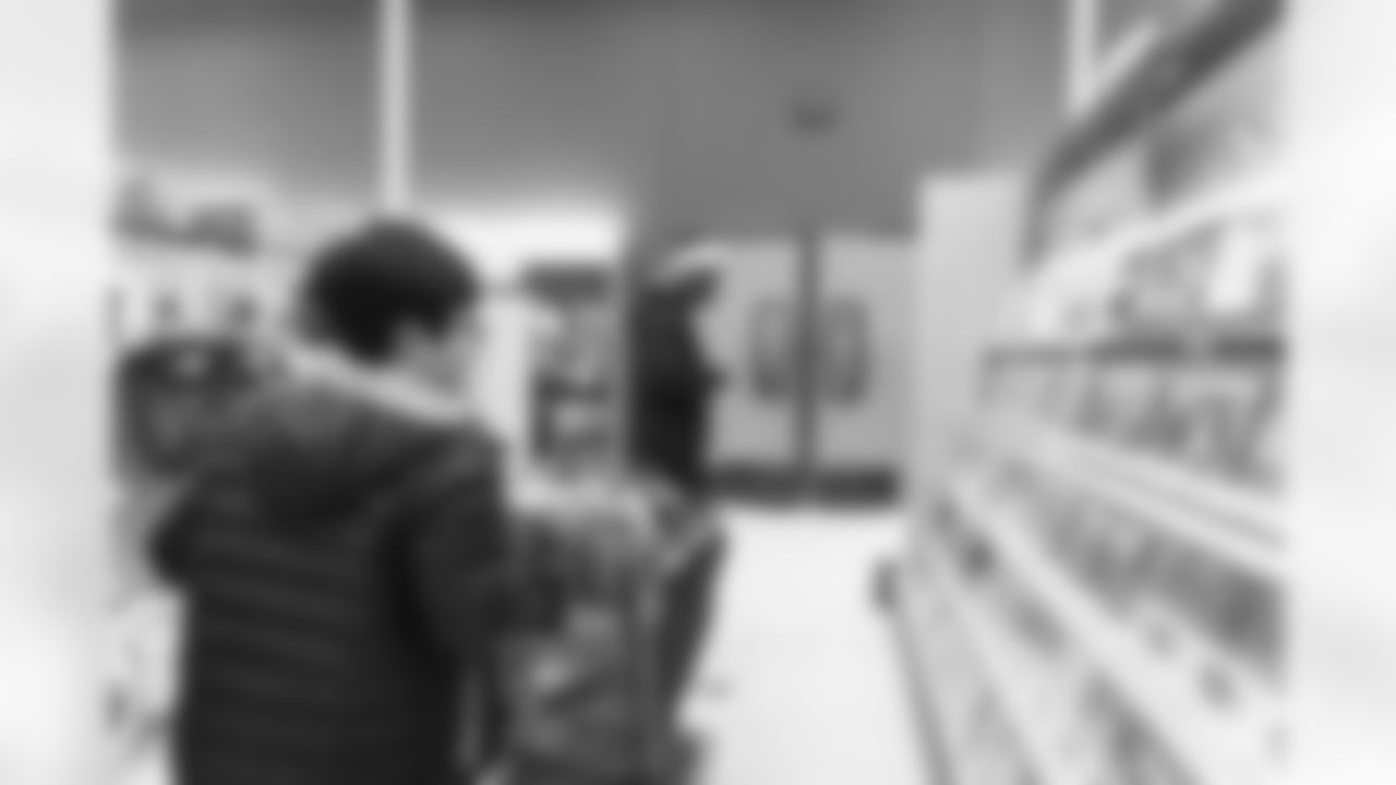 RESTON, VA – DEC 09: Images of Deebo Samuels and Jeremy Reaves shopping with 25 local elementary schools at Target in Reston, VA on DECEMBER 09, 2025 (Photo by Taylor Sims for Washington Commanders)