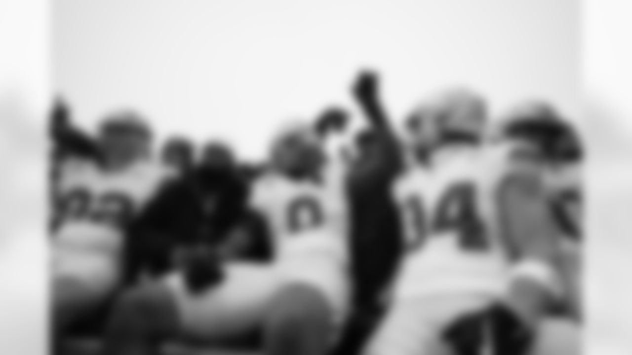 Ohio State Buckeyes defensive end Caden Curry, linebacker Sonny Styles, and wide receiver Brennen Schramm, from left, celebrate after the team's win against Michigan in an NCAA college football game, Saturday, Nov. 29, 2025, in Ann Arbor, Mich. (AP Photo/Ryan Sun)