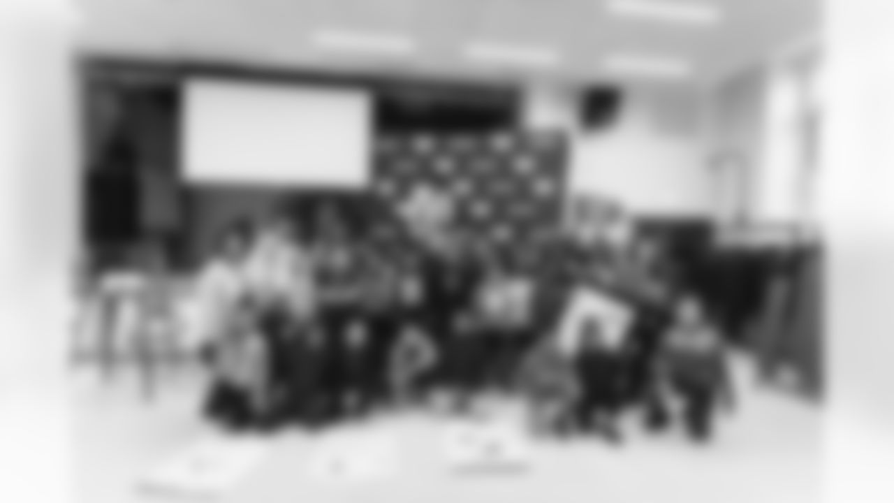 WASHINGTON, DC – DEC 09: Images of Johnson Johnson at his school visit at Malcolm X Elementary in Washington, DC on DECEMBER 09, 2025 (Photo by Taylor Sims for Washington Commanders)