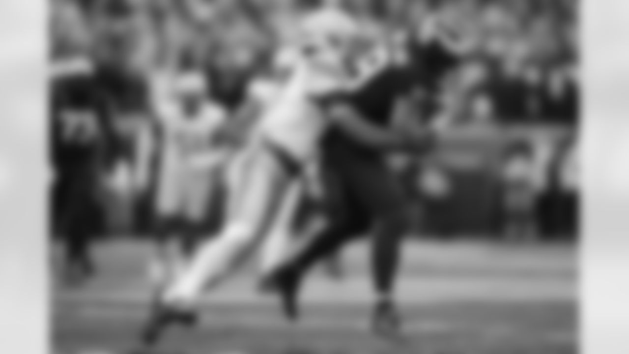 Michigan tight end Colston Loveland is tackled by Ohio State safety Sonny Styles during the second half of an NCAA college football game, Saturday, Nov. 25, 2023, in Ann Arbor, Mich. Michigan won 30-24. (AP Photo/David Dermer)