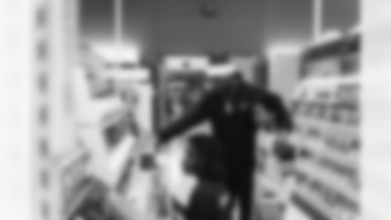 RESTON, VA – DEC 09: Images of Deebo Samuels and Jeremy Reaves shopping with 25 local elementary schools at Target in Reston, VA on DECEMBER 09, 2025 (Photo by Taylor Sims for Washington Commanders)