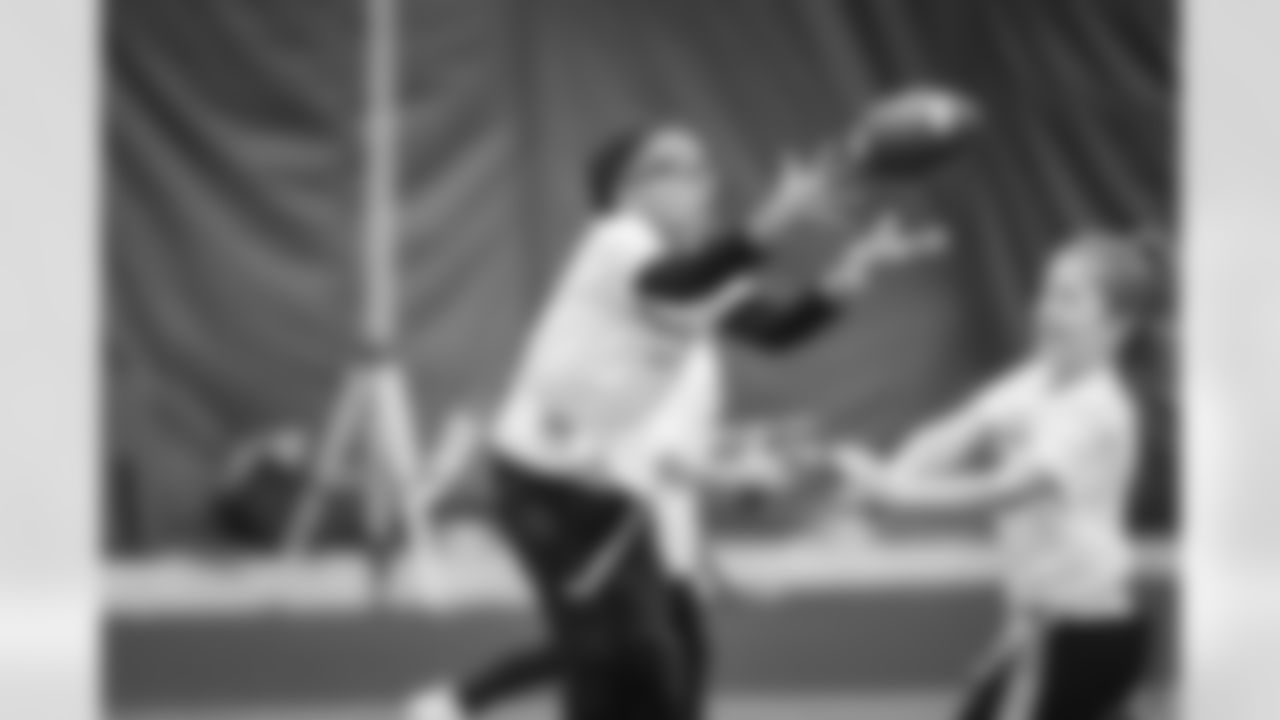 ASHBURN, VA – NOV 20: Images of attendees at the Flagstaff Commanders Single Day Camp at Commanders Park on NOVEMBER 20, 2025  (Photo by Taylor Sims for Washington Commanders)