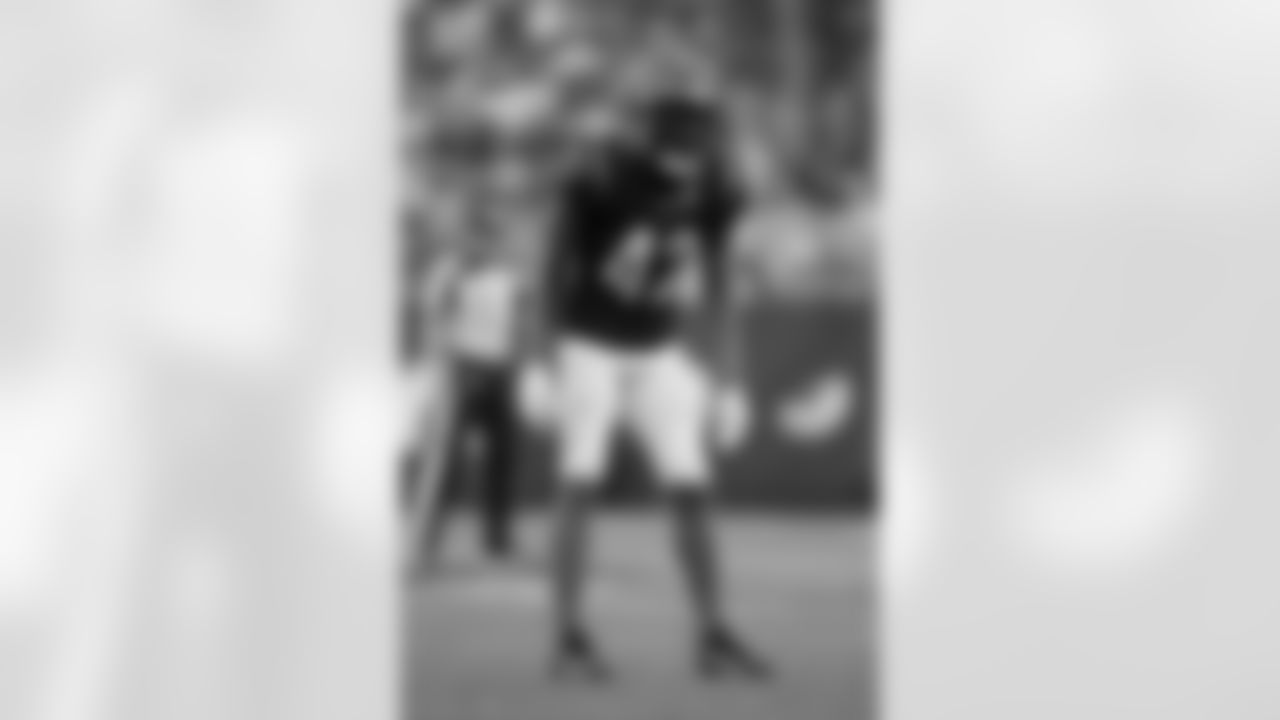 Cincinnati Bengals cornerback Allan George (42) sets prior to the play during a preseason NFL football game against the Green Bay Packers, Friday, Aug. 11, 2023, in Cincinnati. (Aaron Doster via AP)