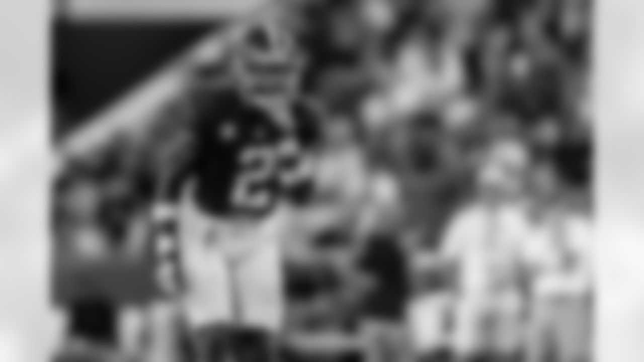 Alabama defensive back Caleb Downs (2) sets up for a play against Middle Tennessee during the first half an NCAA college football game, Saturday, Sept. 2, 2023, in Tuscaloosa, Ala. (AP Photo/Vasha Hunt)