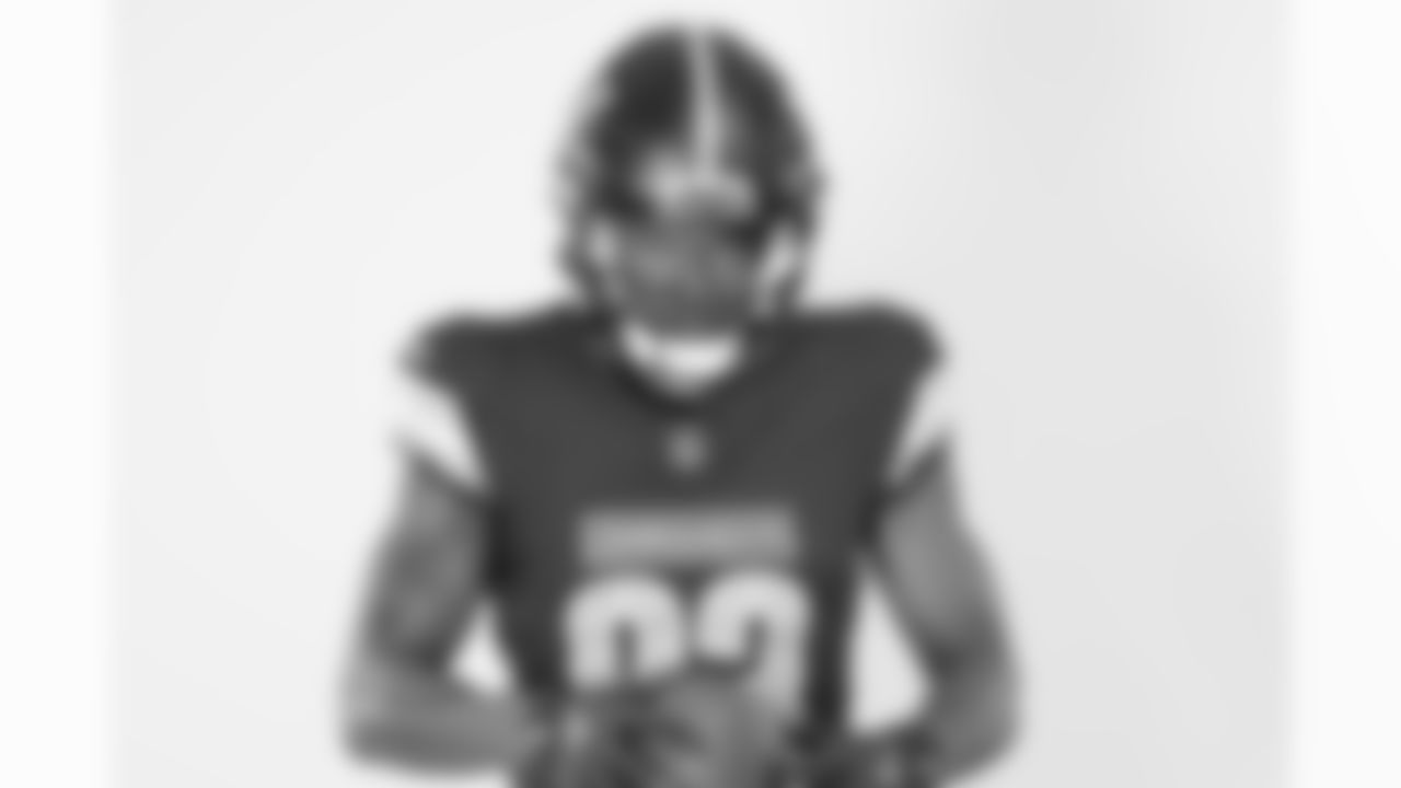 Washington Commanders wide receiver Jaylin Lane (83) poses for a portrait during the NFLPA Rookie Premiere on Saturday, May 17, 2025 in Thousand Oaks, Calif. (Ben Liebenberg/NFL)