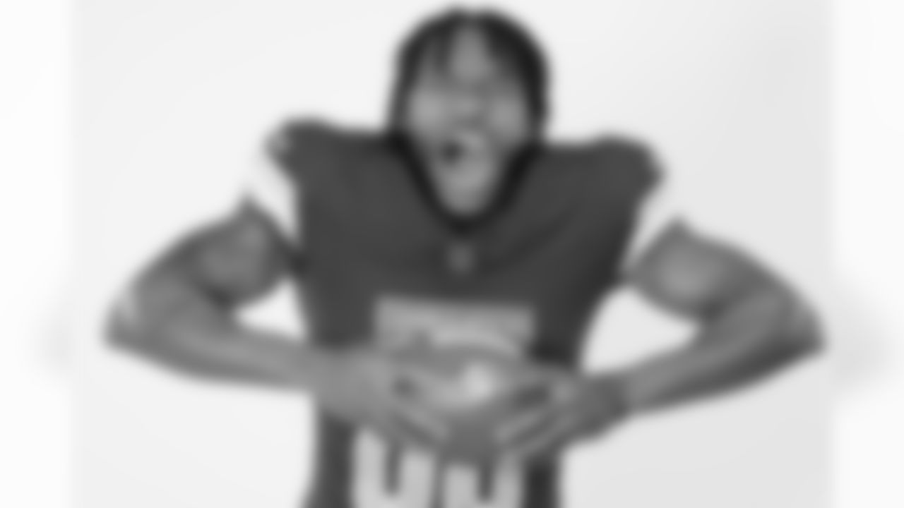 Washington Commanders wide receiver Jaylin Lane (83) poses for a portrait during the NFLPA Rookie Premiere on Saturday, May 17, 2025 in Thousand Oaks, Calif. (Ben Liebenberg/NFL)