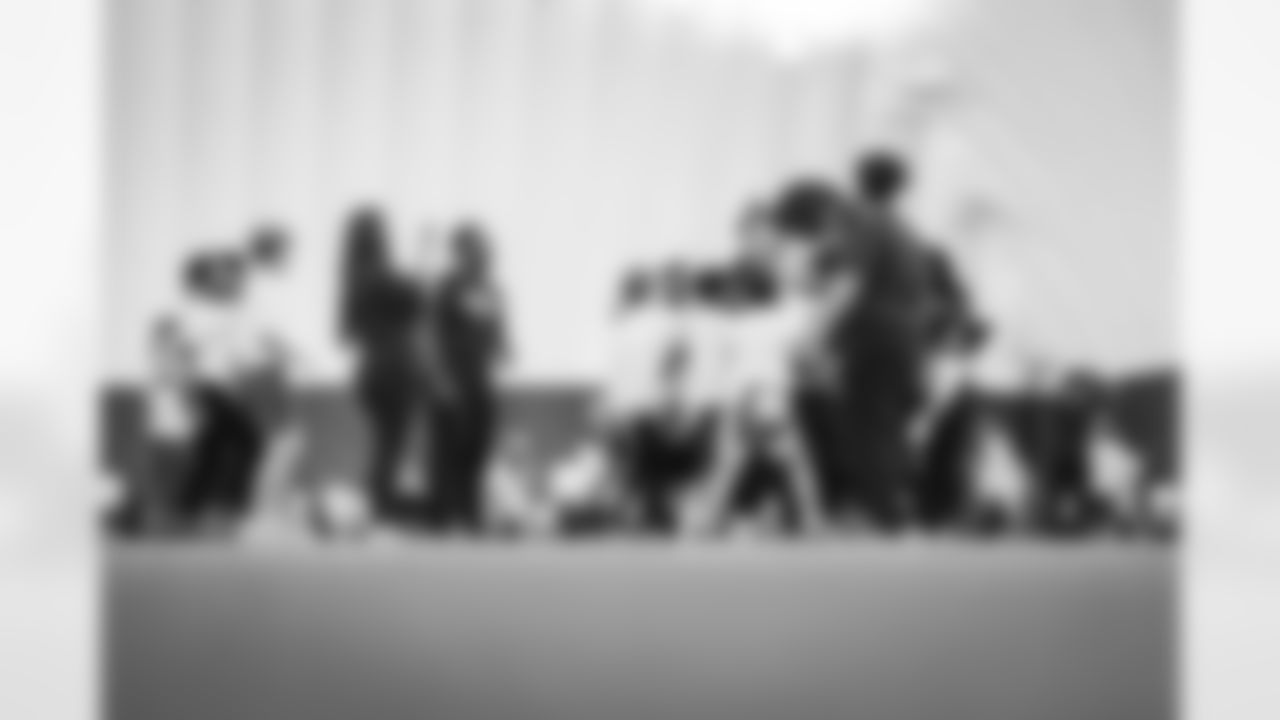 ASHBURN, VA – NOV 20: Images of attendees at the Flagstaff Commanders Single Day Camp at Commanders Park on NOVEMBER 20, 2025  (Photo by Taylor Sims for Washington Commanders)