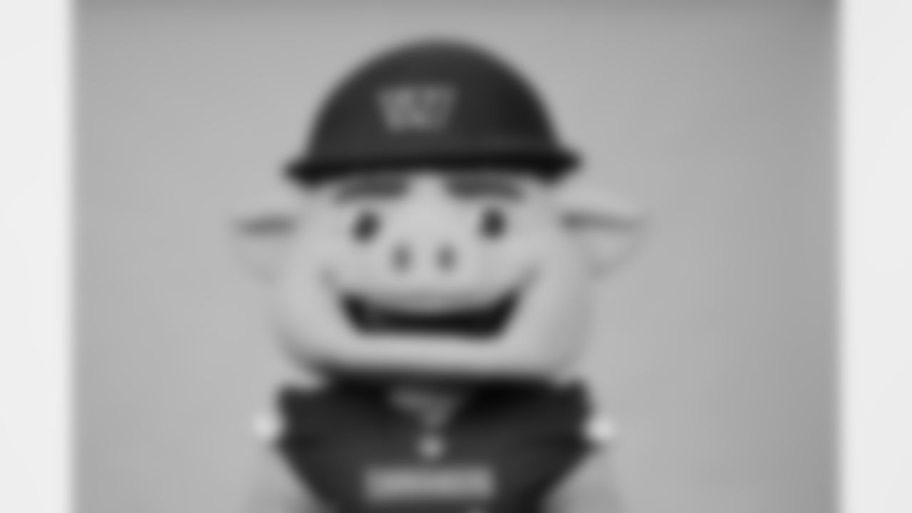 This is a 2025 photo of Major Tuddy, mascot of the Washington Commanders NFL football team. This image reflects the Commanders active roster as of Monday, June 9, 2025 when this image was taken. (AP Photo)