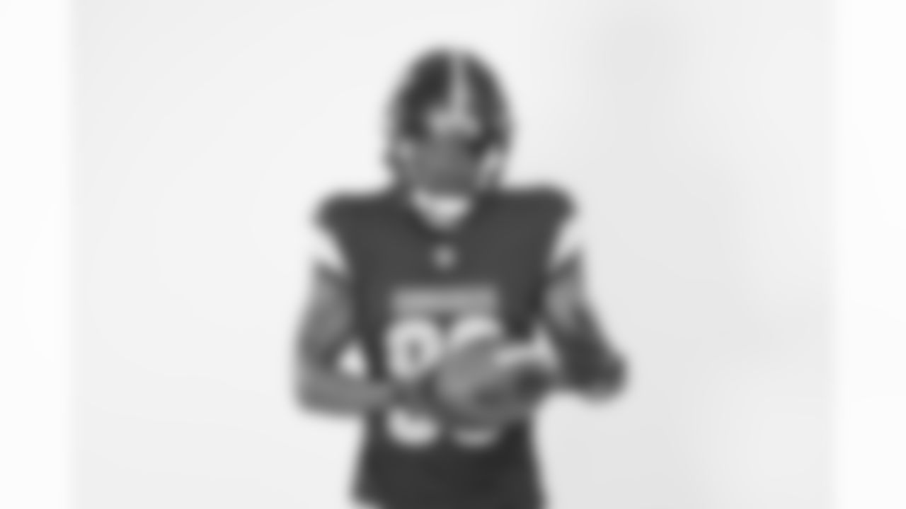 Washington Commanders wide receiver Jaylin Lane (83) poses for a portrait during the NFLPA Rookie Premiere on Saturday, May 17, 2025 in Thousand Oaks, Calif. (Ben Liebenberg/NFL)