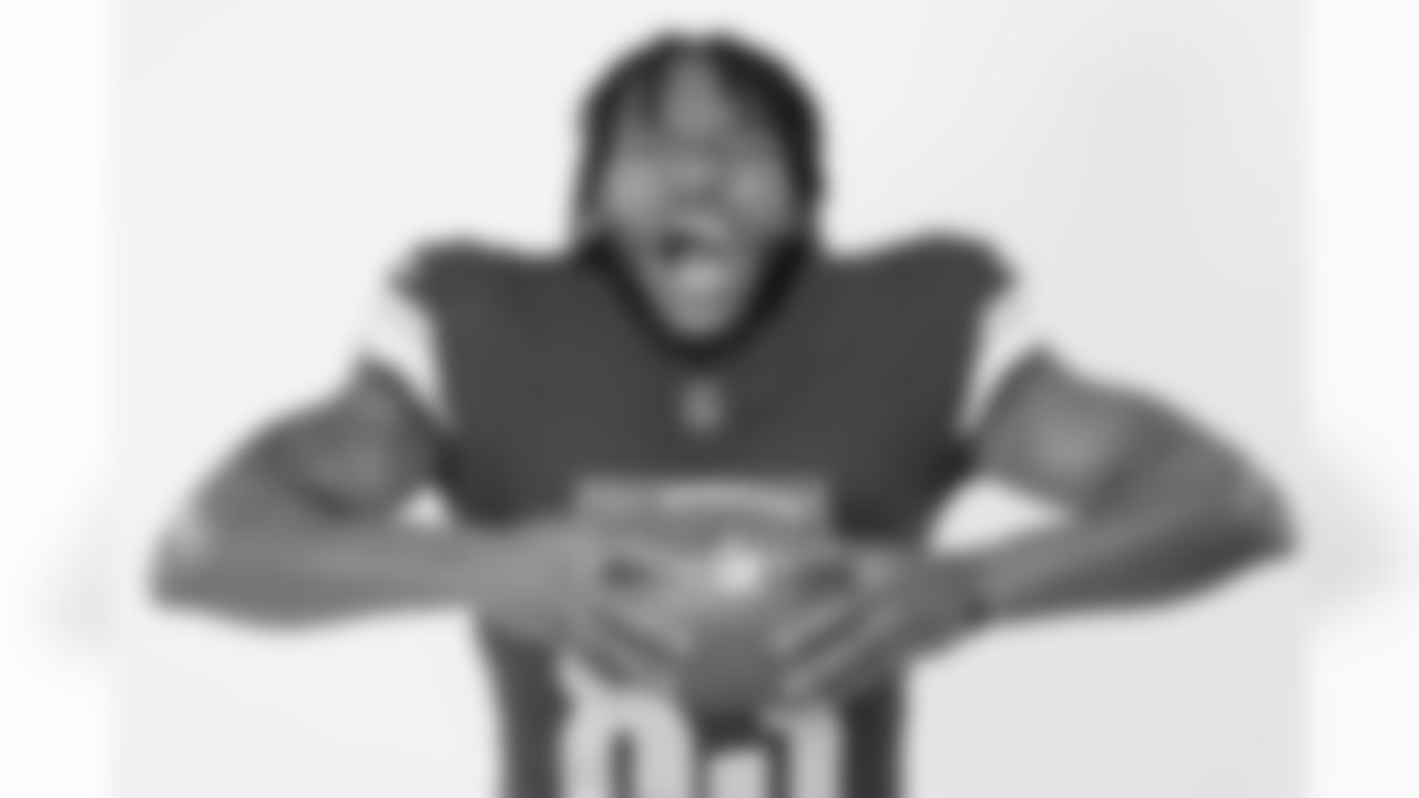 Washington Commanders wide receiver Jaylin Lane (83) poses for a portrait during the NFLPA Rookie Premiere on Saturday, May 17, 2025 in Thousand Oaks, Calif. (Ben Liebenberg/NFL)