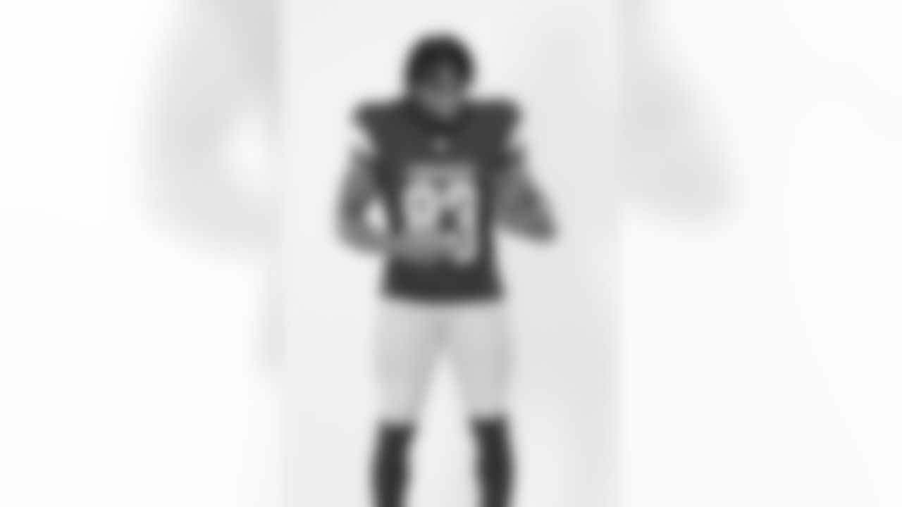 Washington Commanders wide receiver Jaylin Lane (83) poses for a portrait during the NFLPA Rookie Premiere on Saturday, May 17, 2025 in Thousand Oaks, Calif. (Ben Liebenberg/NFL)
