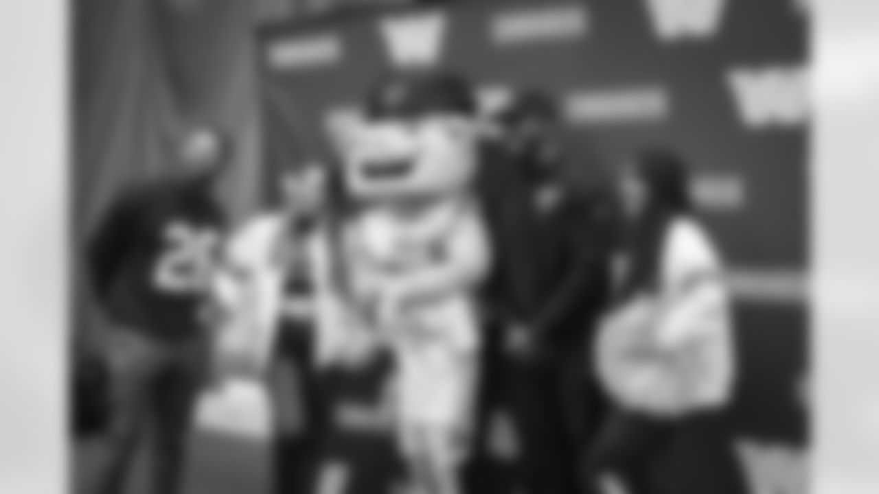 ASHBURN, VA – NOV 20: Images of attendees at the Flagstaff Commanders Single Day Camp at Commanders Park on NOVEMBER 20, 2025  (Photo by Taylor Sims for Washington Commanders)